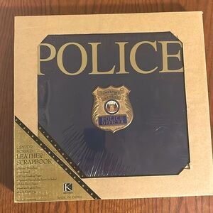Brad new with tags in box POLICE scrapbook 12x12